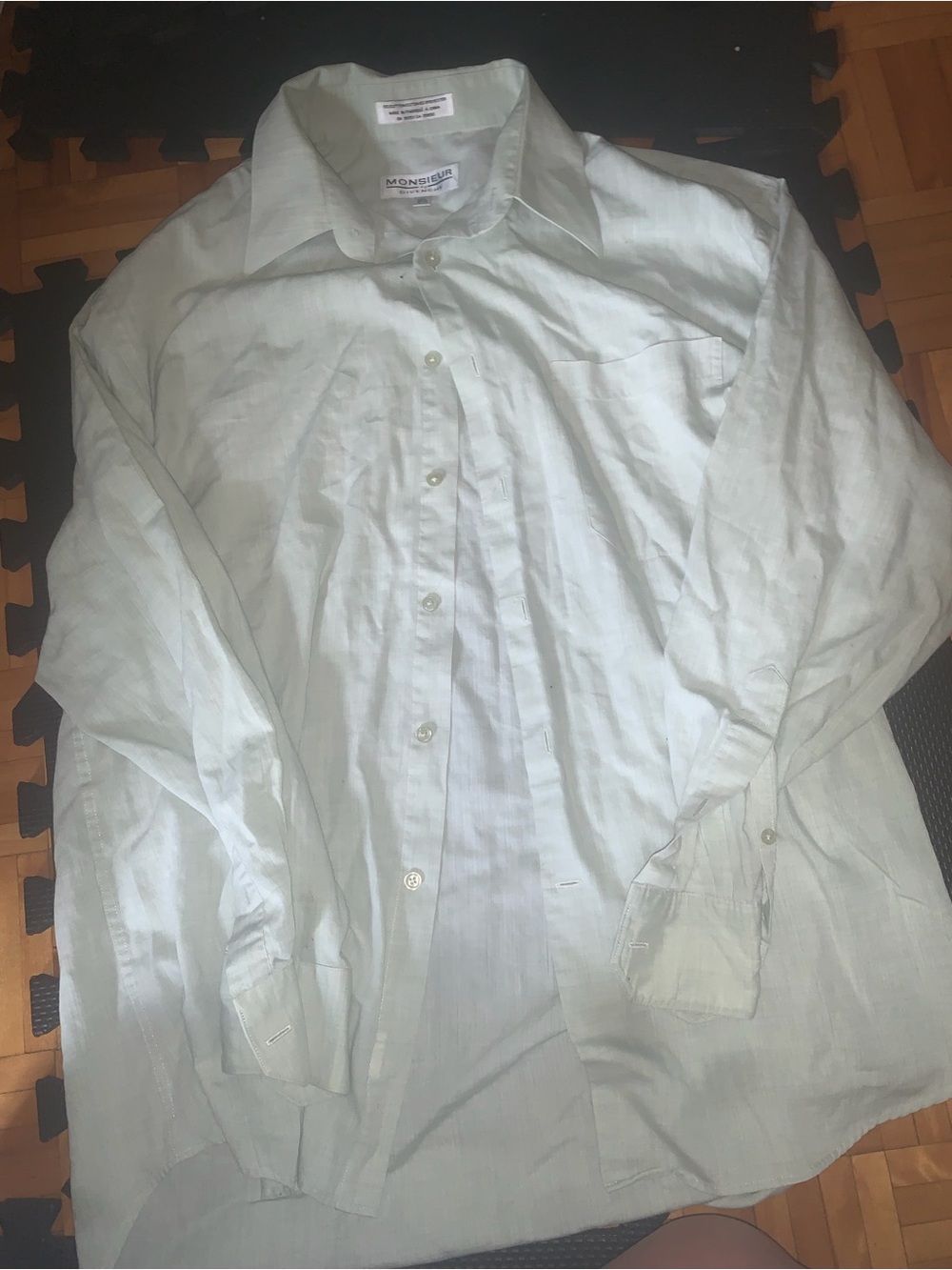 Givenchy Light Mint Green Men's Button-Down Shirt